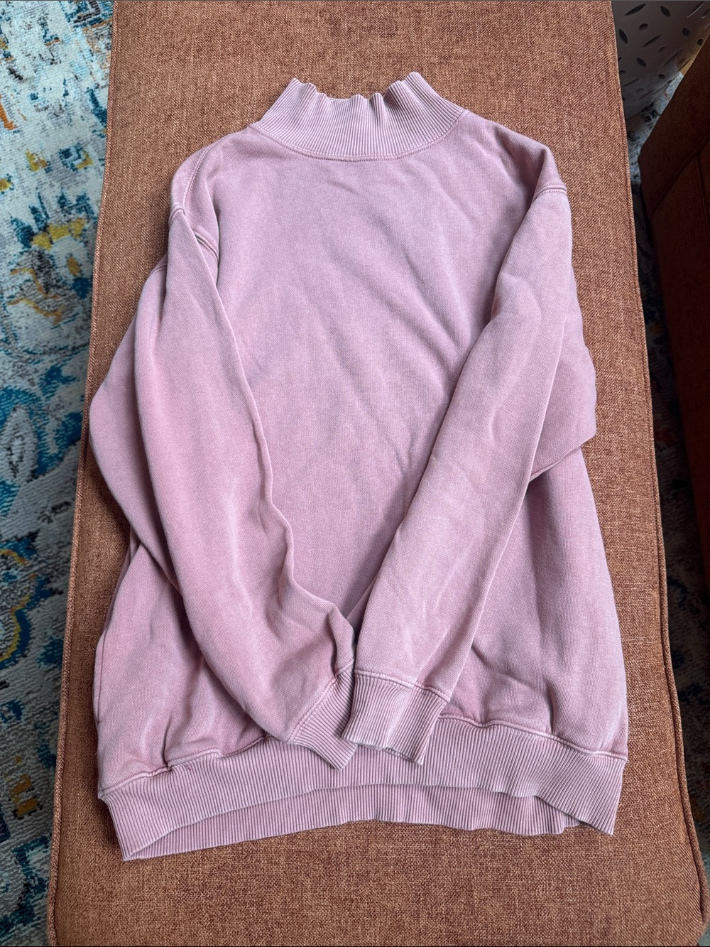aerie Mauve Mock Neck Pullover Sweater
